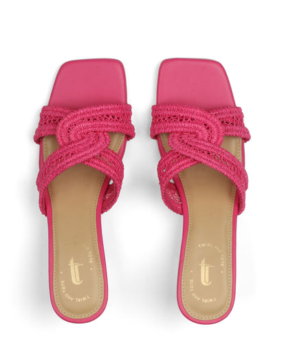 Isla Woven Block Heels