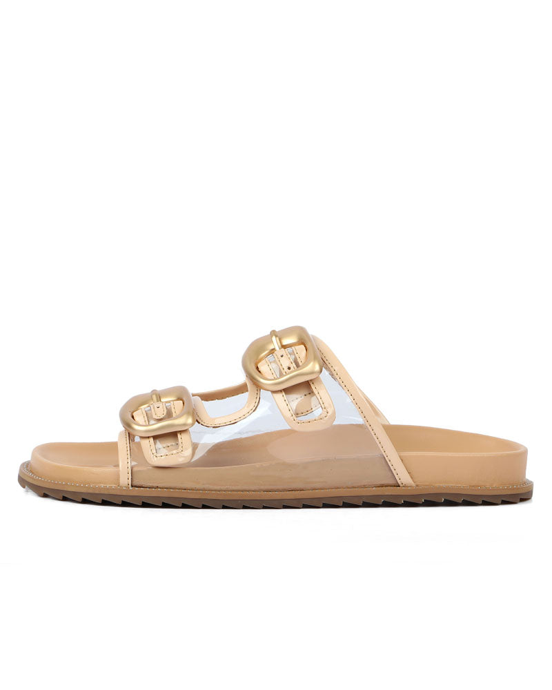 Beige Brilliance Slides