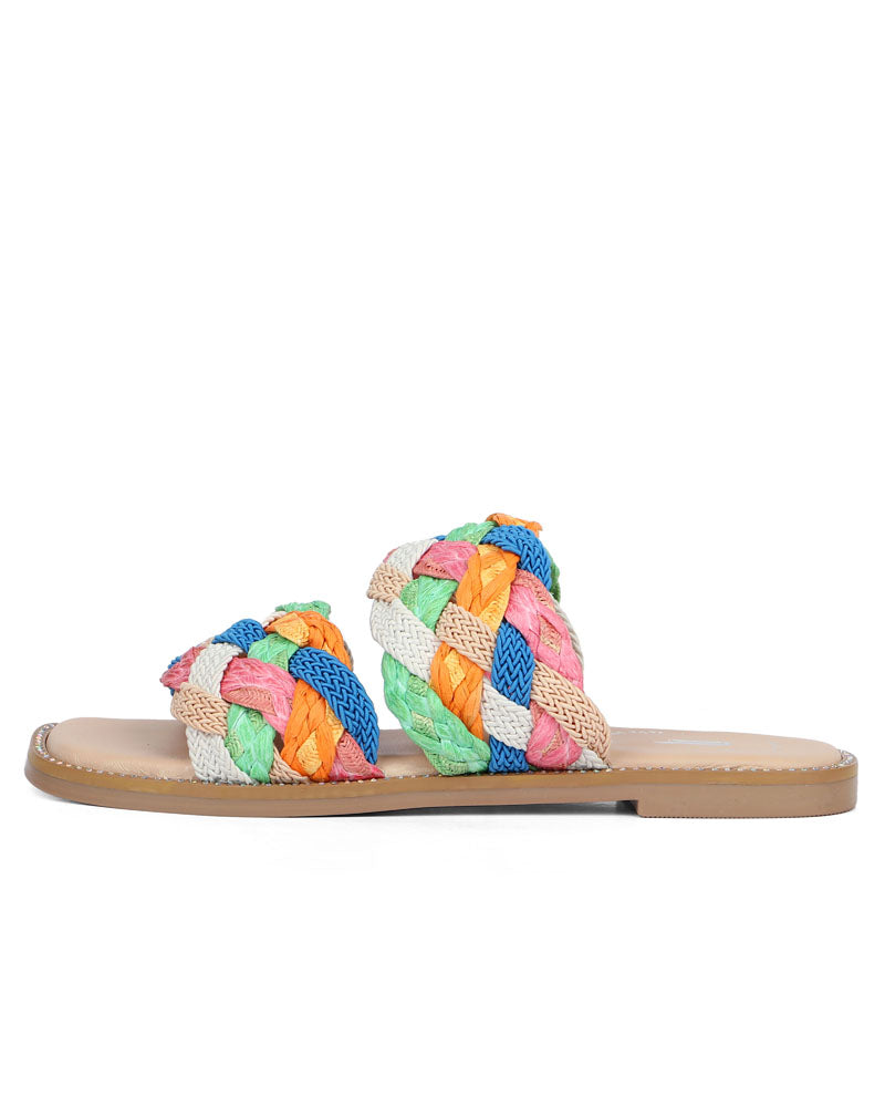 Braided Sienna Flats