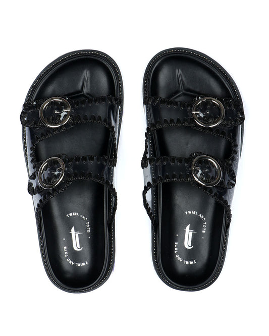Noir Shine Slides