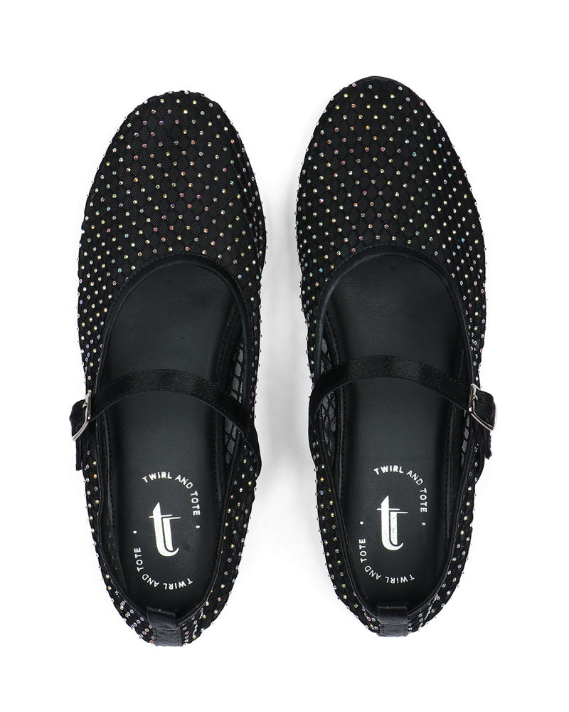 Diamond Flats Ballerinas