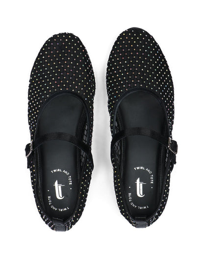 Diamond Flats Ballerinas