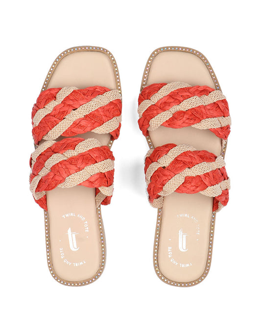 Braided Sienna Flats