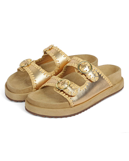 Woven Elegance Slides