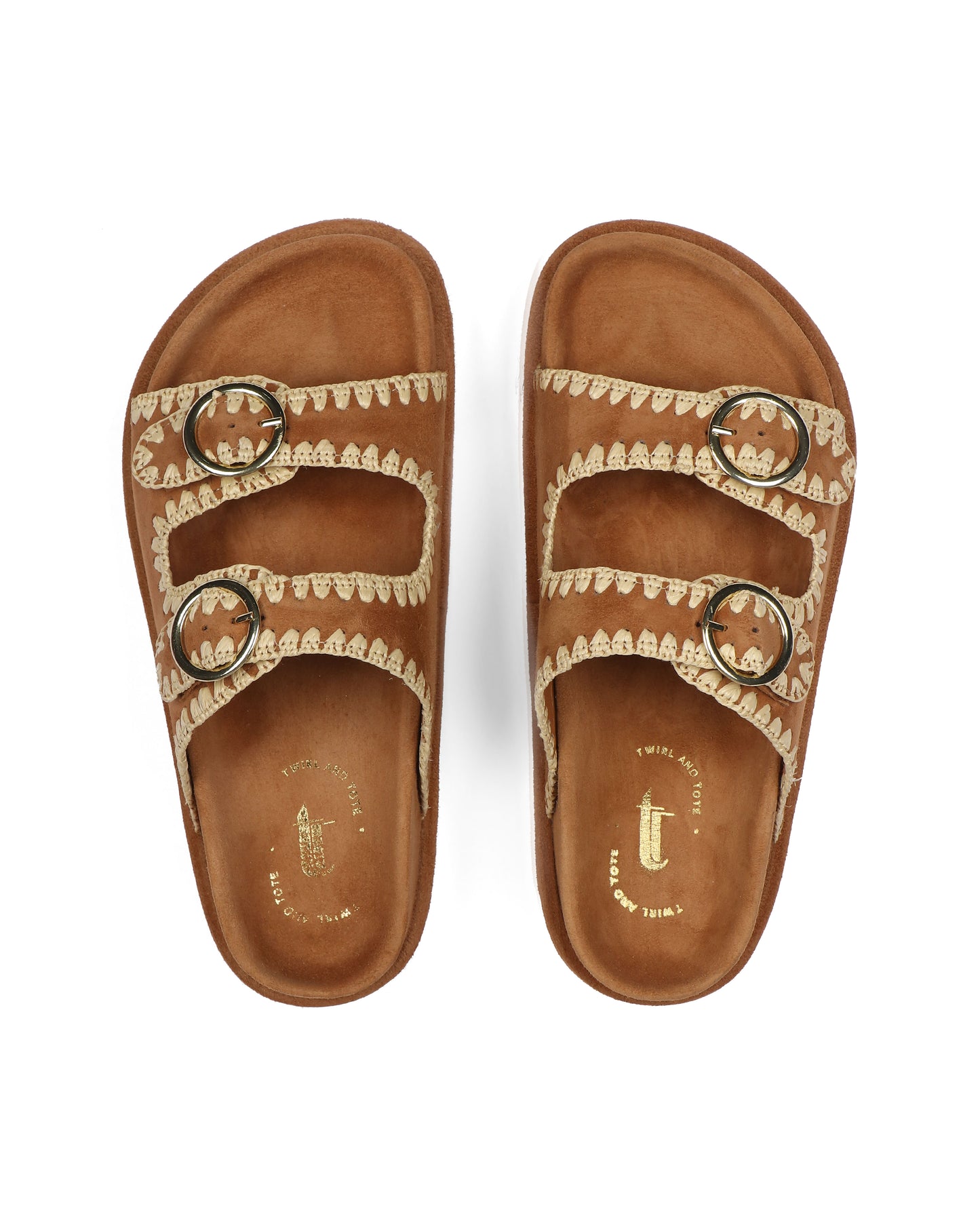 Woven Elegance Slides