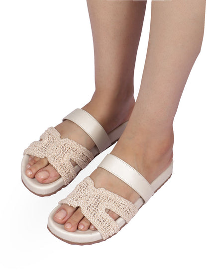 Valencia Woven Slides