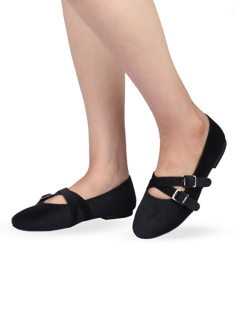Flamboyant Crisscross Ballerinas