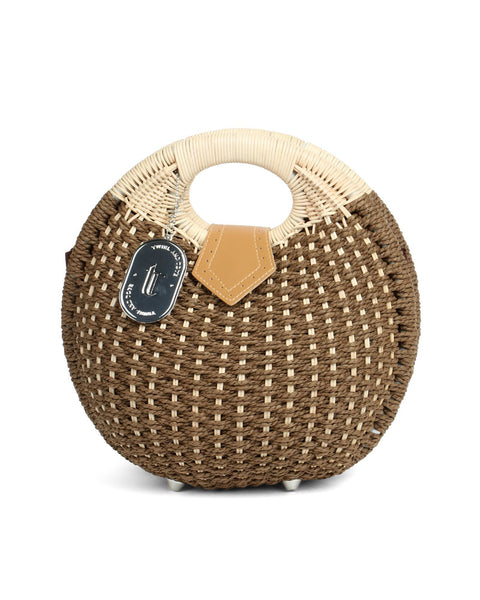 Crescent Chic Basket Bag