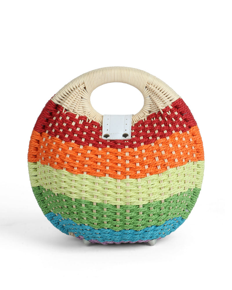 Crescent Chic Basket Bag