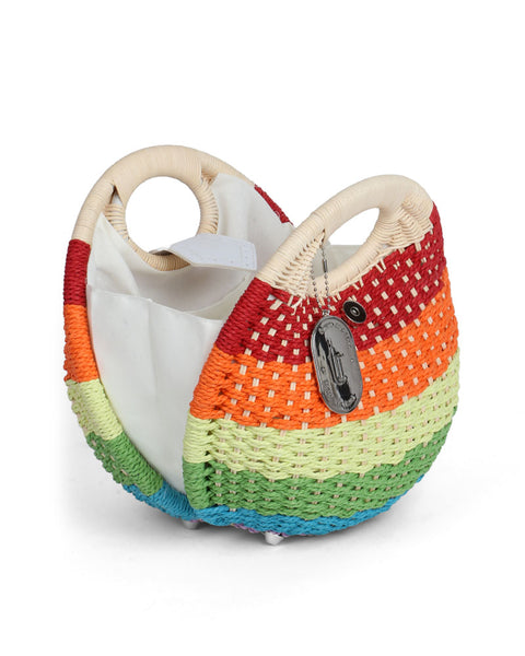 Crescent Chic Basket Bag