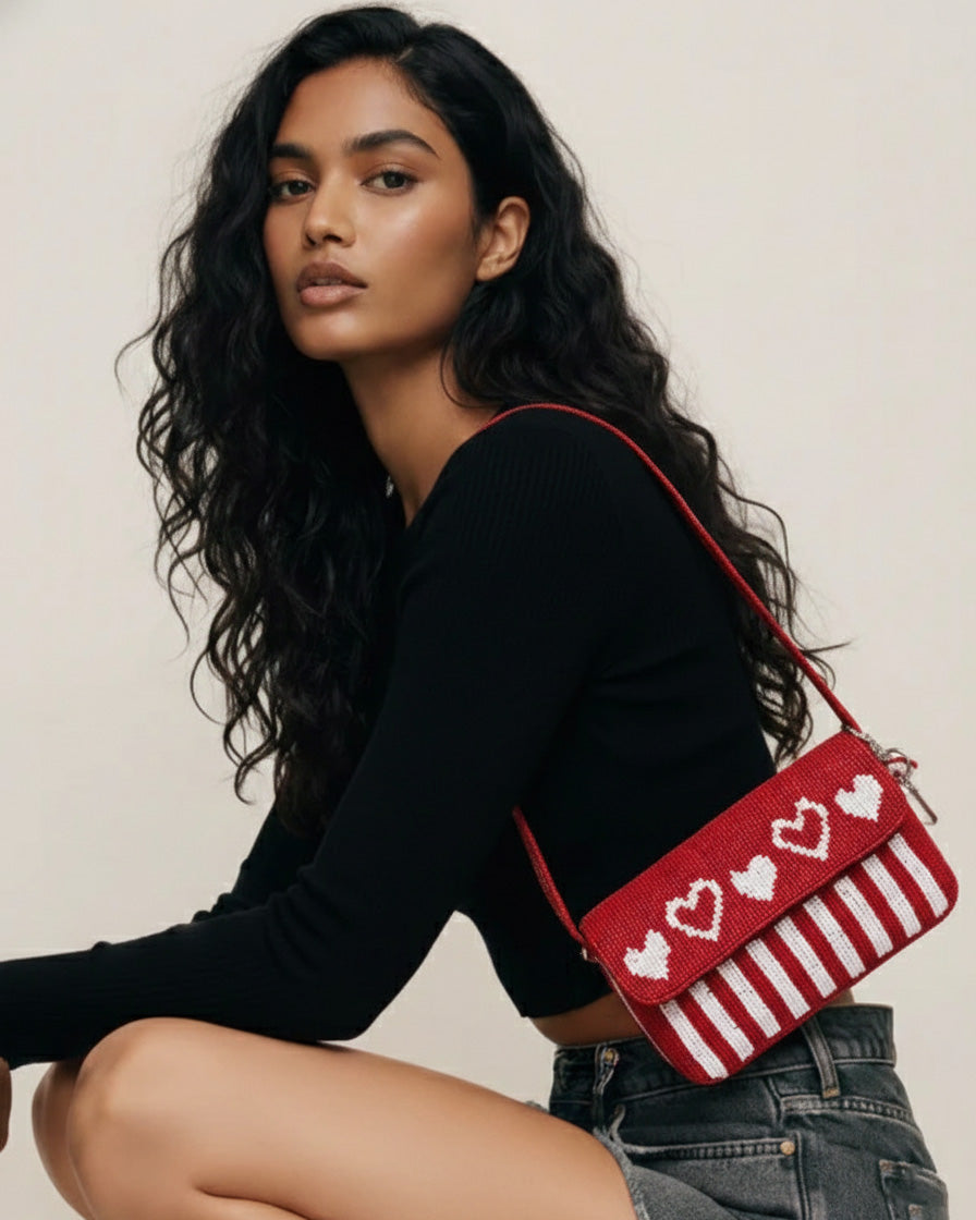 Love Pixel Handbag