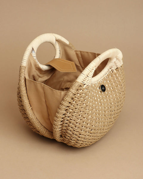 Crescent Chic Basket Bag