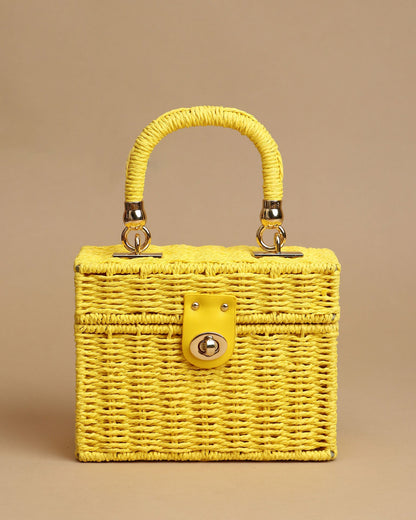 Sunshine Luxe Lockbox Handbag