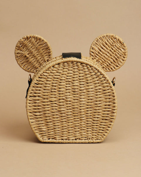 Chic Mouse Ears Woven Handbag