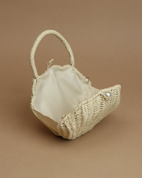 Effortless Glamour Mat Weave Handbag