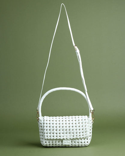 Faux Leather Baguette Bag