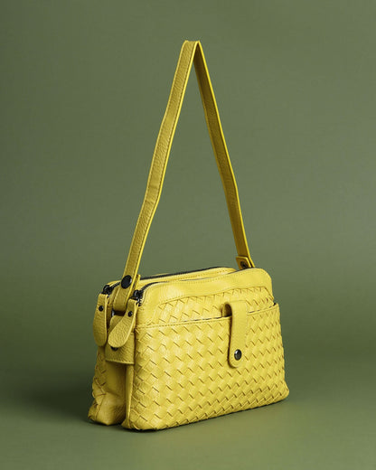 Faux Leather Sling Bag Elegance