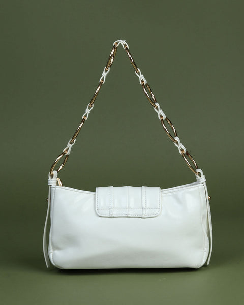 Faux Leather Shoulder Bag