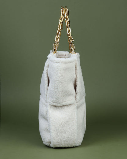 Cozy Luxe Fleece Tote Bag