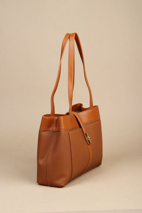 Caramel Elegance Shoulder Bag.