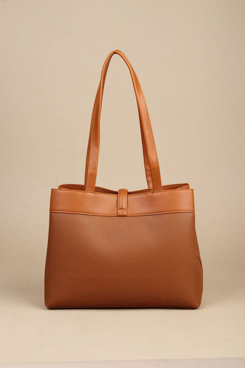 Caramel Elegance Shoulder Bag.