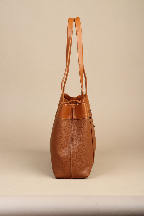 Caramel Elegance Shoulder Bag.