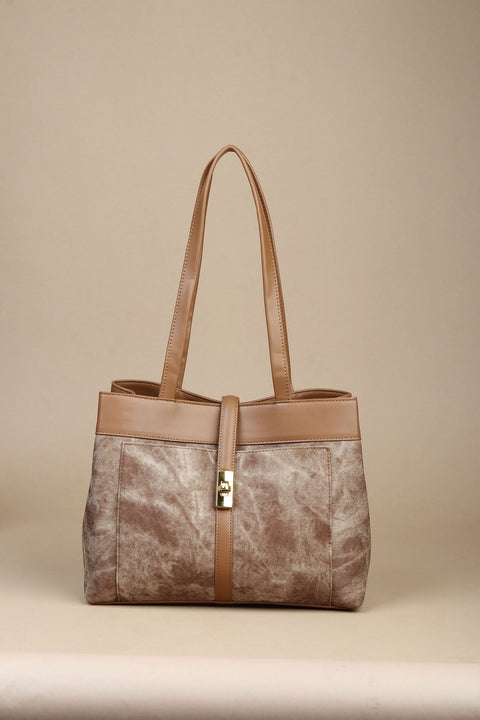 Caramel Elegance Shoulder Bag.