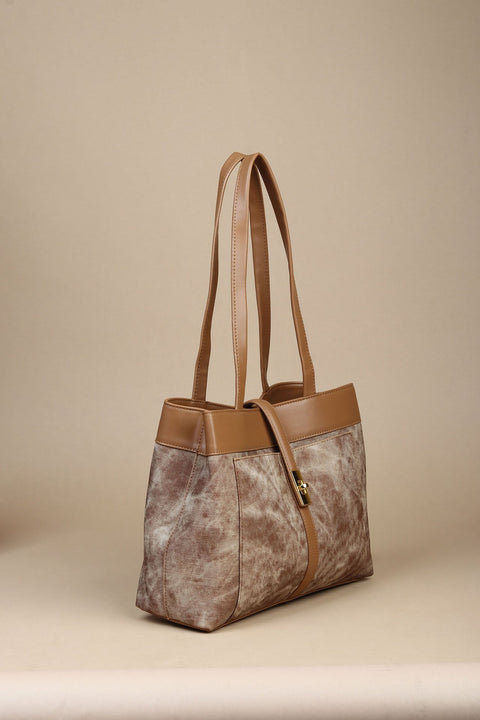 Caramel Elegance Shoulder Bag.