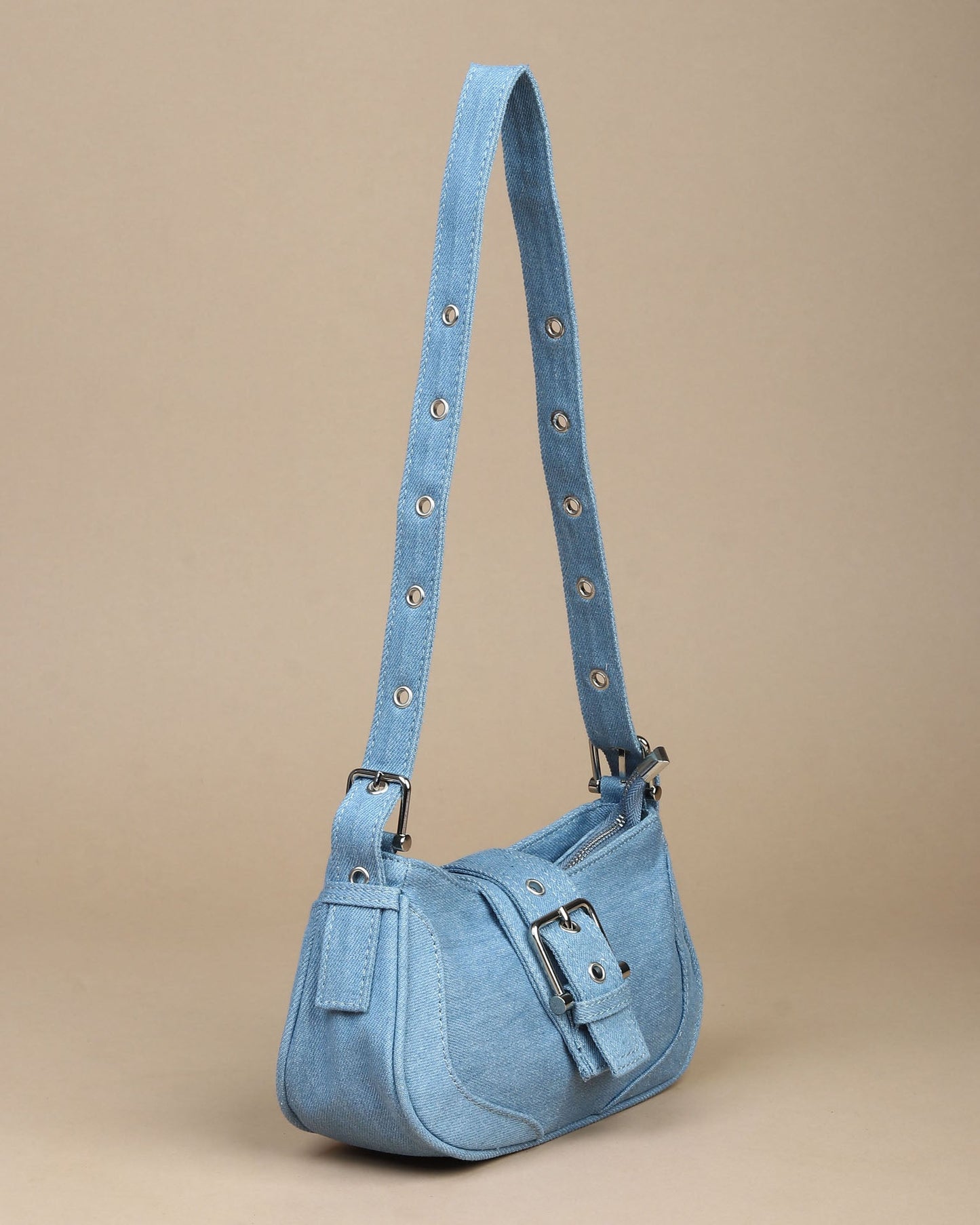 Noir Denim Shoulder Bag