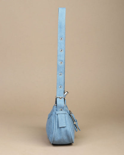 Noir Denim Shoulder Bag
