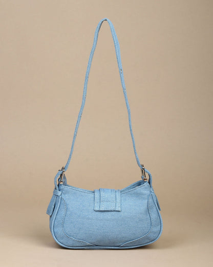 Noir Denim Shoulder Bag