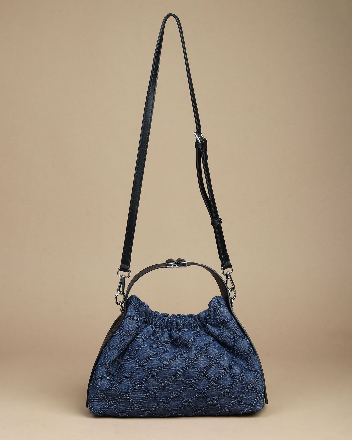 Midnight Weave Drawstring Bag