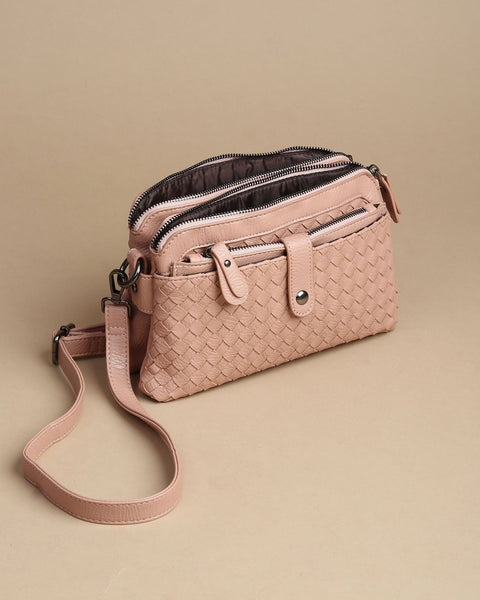 Faux Leather Sling Bag Elegance