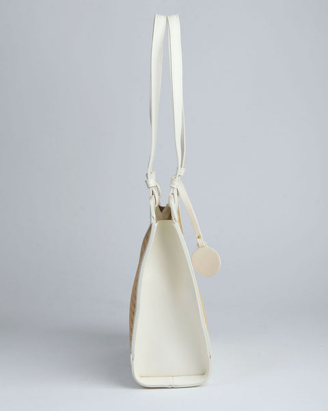 Ivory Canework Tote