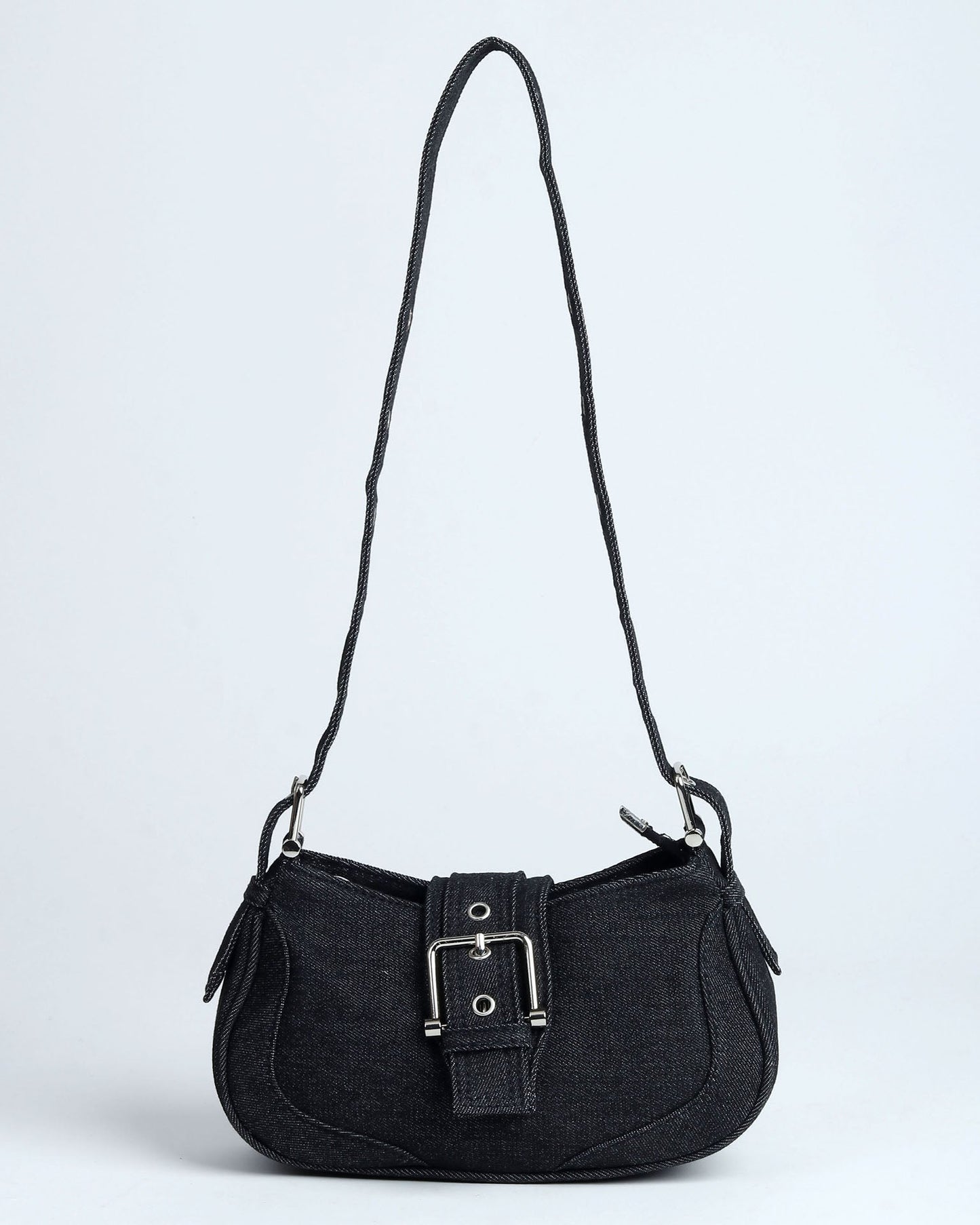 Noir Denim Shoulder Bag