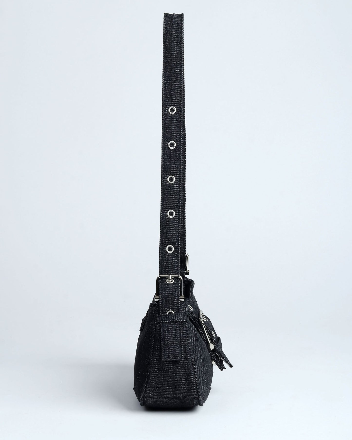 Noir Denim Shoulder Bag