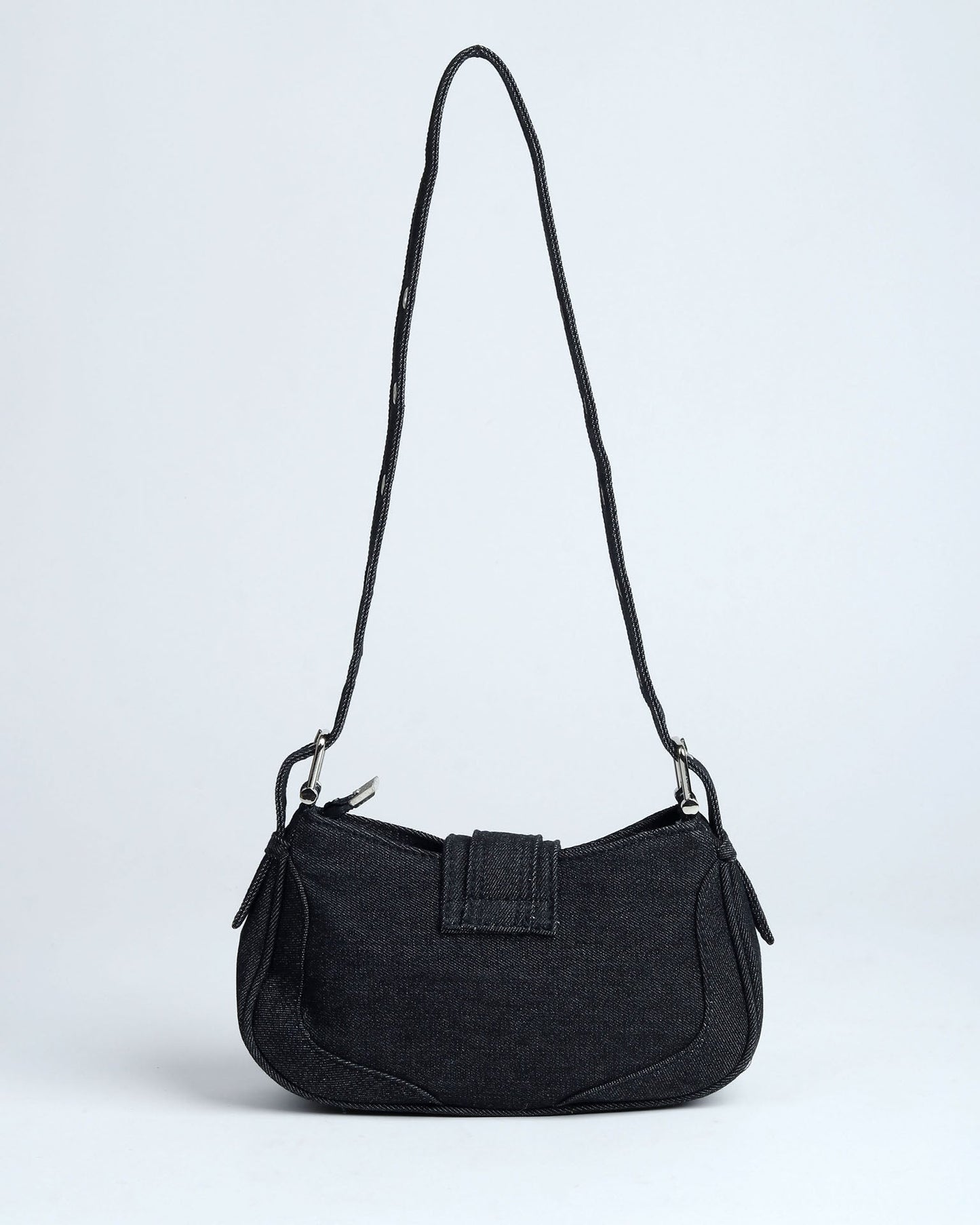 Noir Denim Shoulder Bag