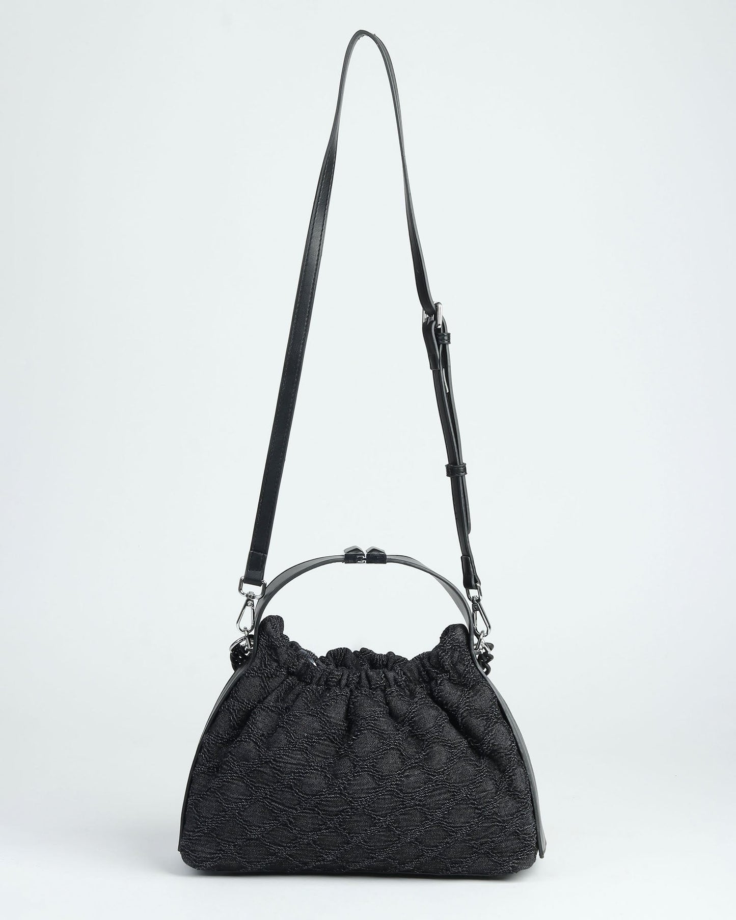 Midnight Weave Drawstring Bag