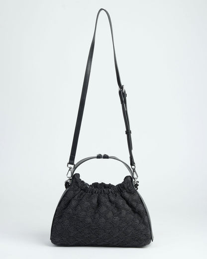 Midnight Weave Drawstring Bag