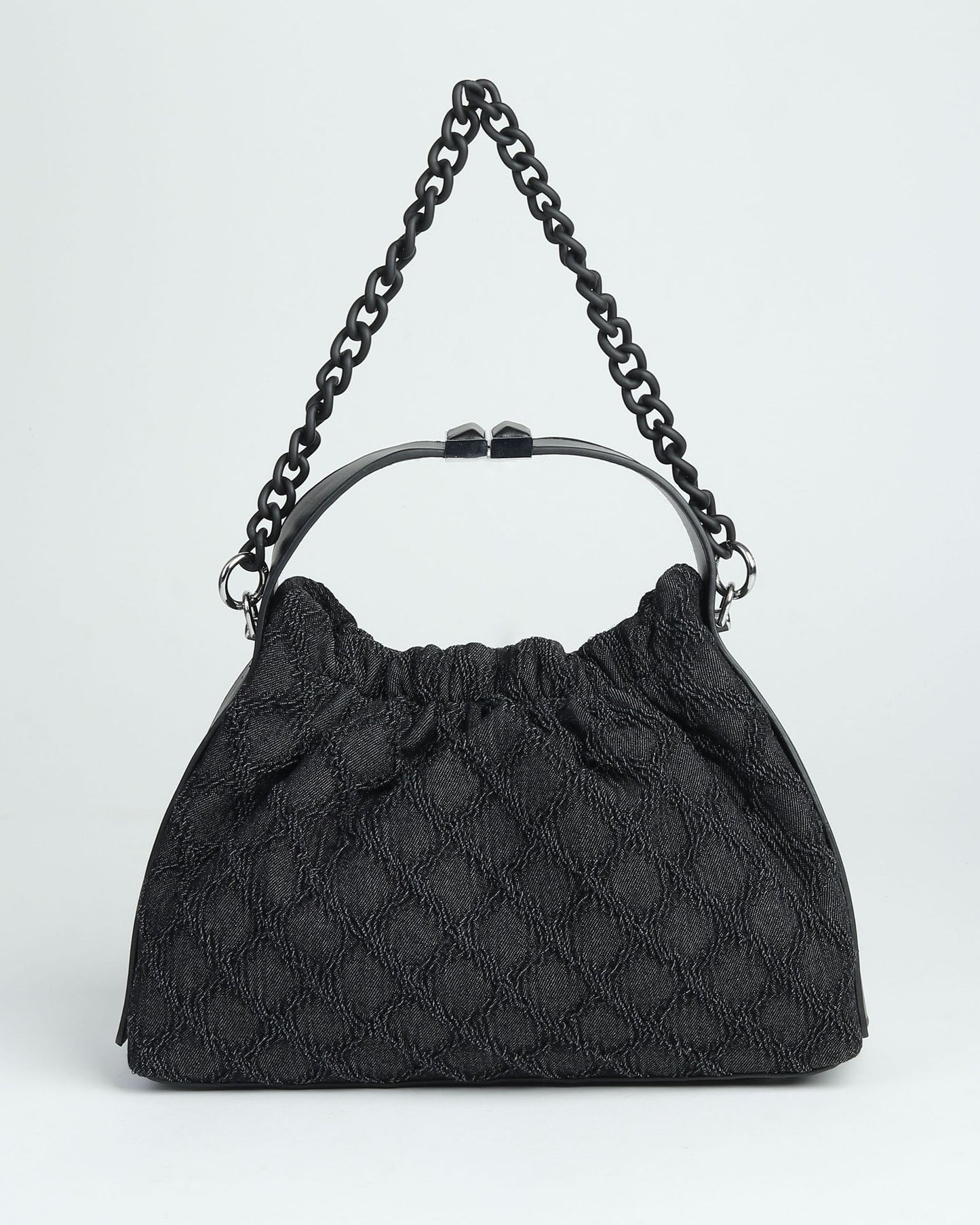 Midnight Weave Drawstring Bag