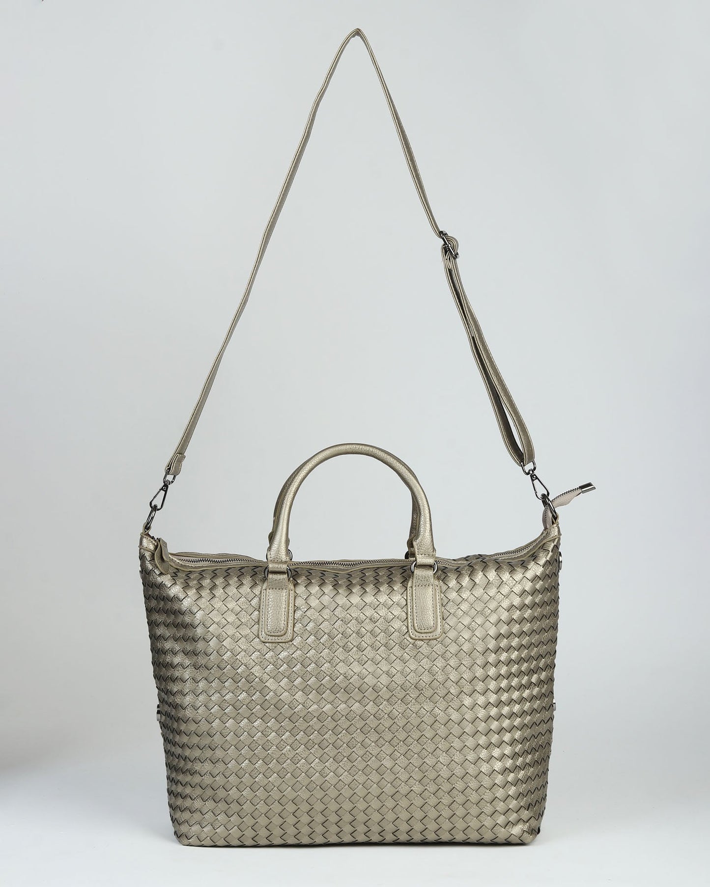 Metallic Glamour Shin Handbag